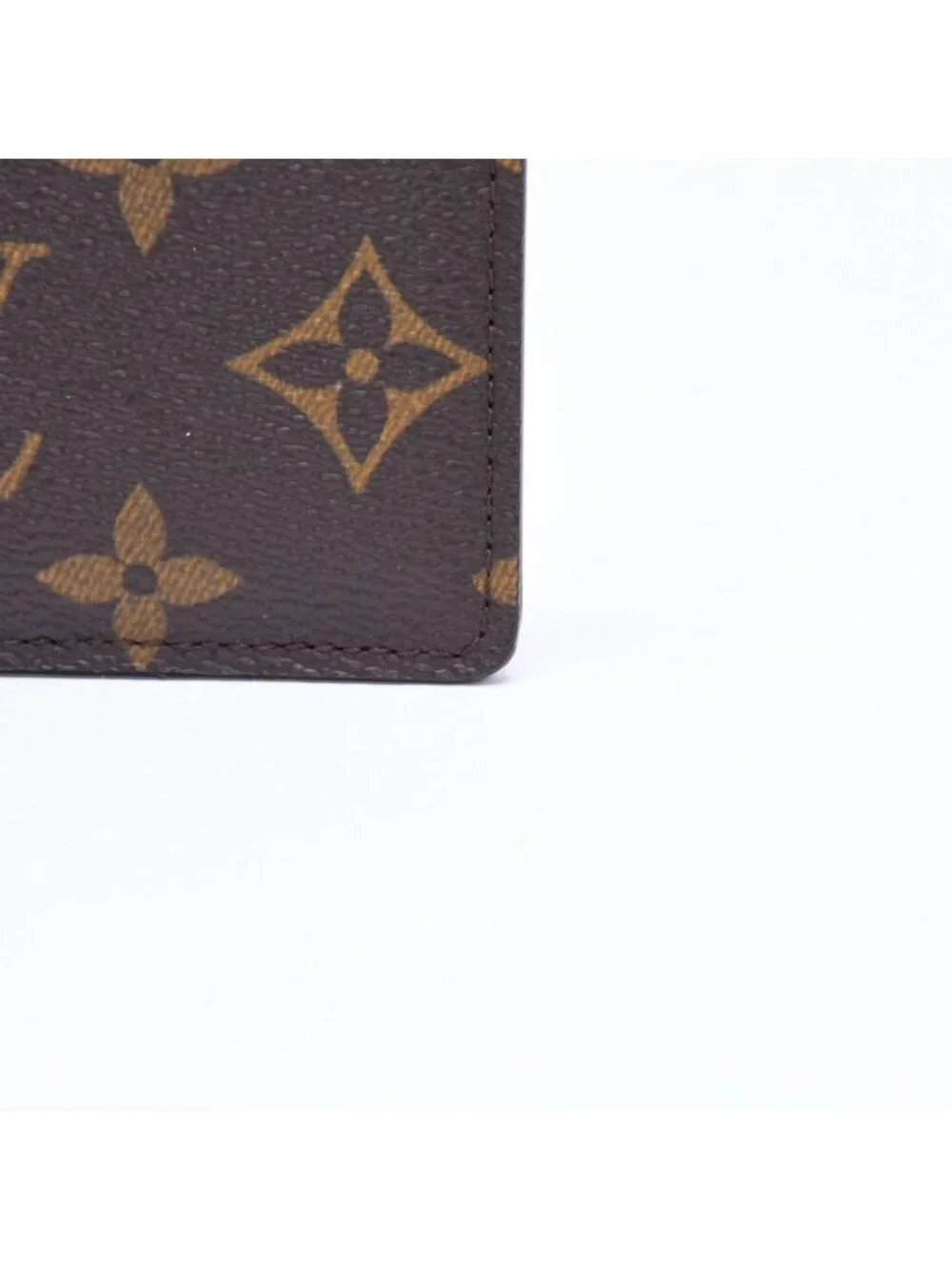 Louis Vuitton Porte Cartes Simple Card Case Monogram Canvas Brown